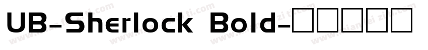 UB-Sherlock Bold字体转换